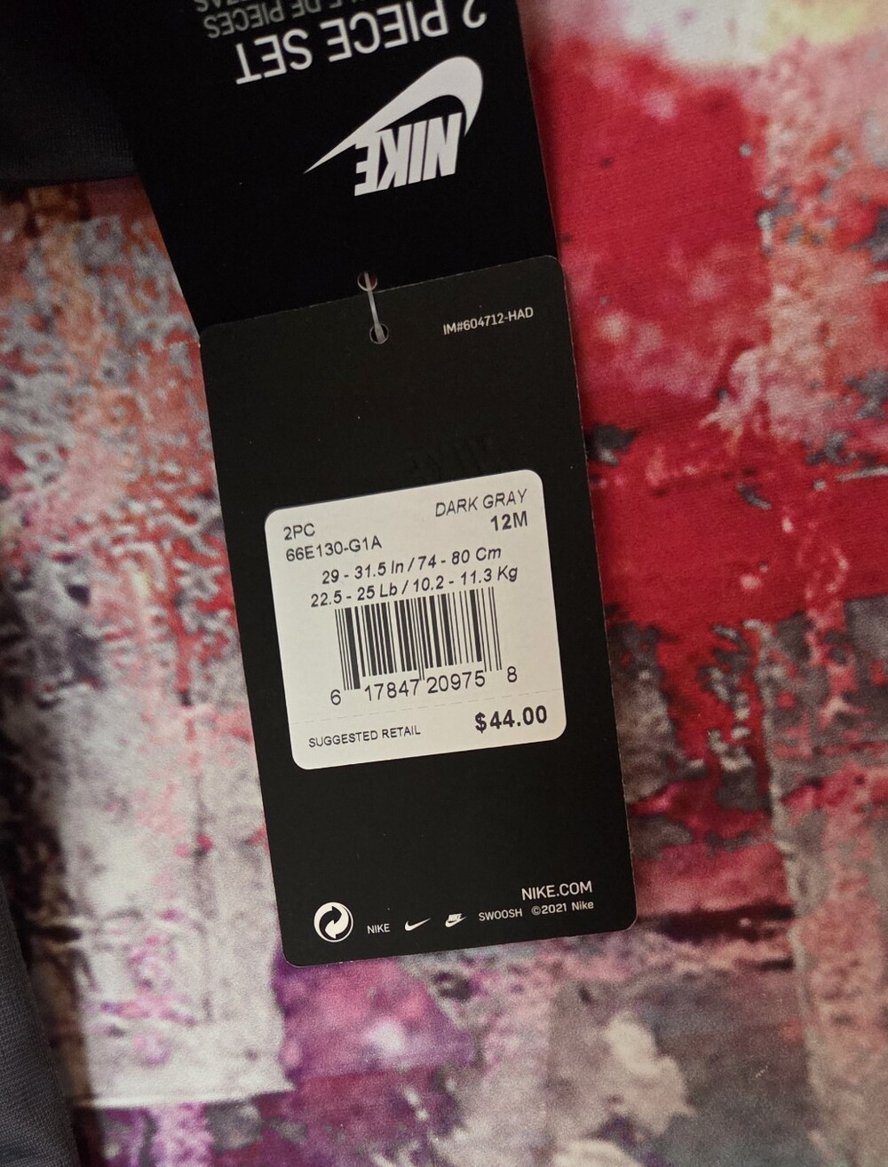 Nike 2Pc Tracksuit with Zip Up Jacket NWT - Picture 3 of 12